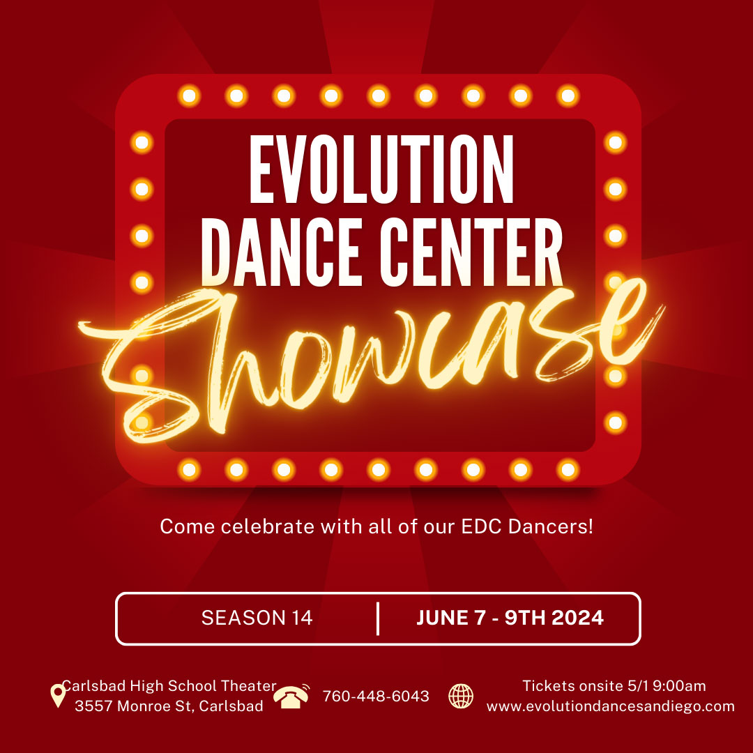 Evolution Dance Center Showcase flyer.