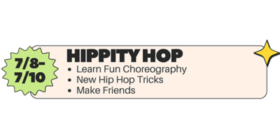 Hippity Hop flyer.
