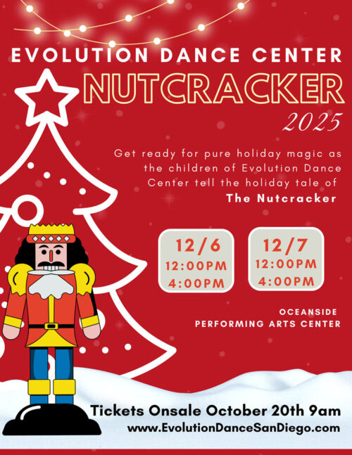 Evolution Dance Center Nutcracker 2025 Flyer.