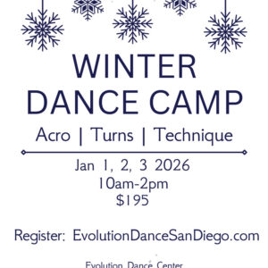 Winter Dance Camp 2026 flyer.