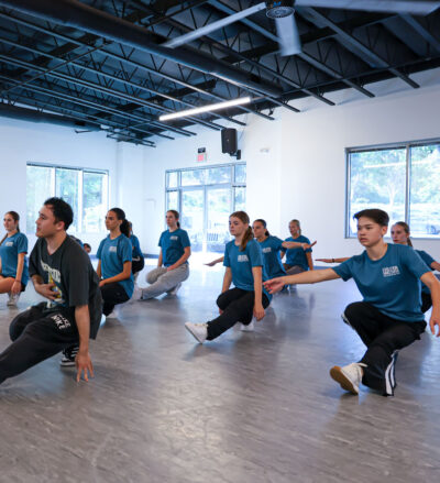 Dancers learning Hip Hop at Carlsbad Evolution Dance Center.